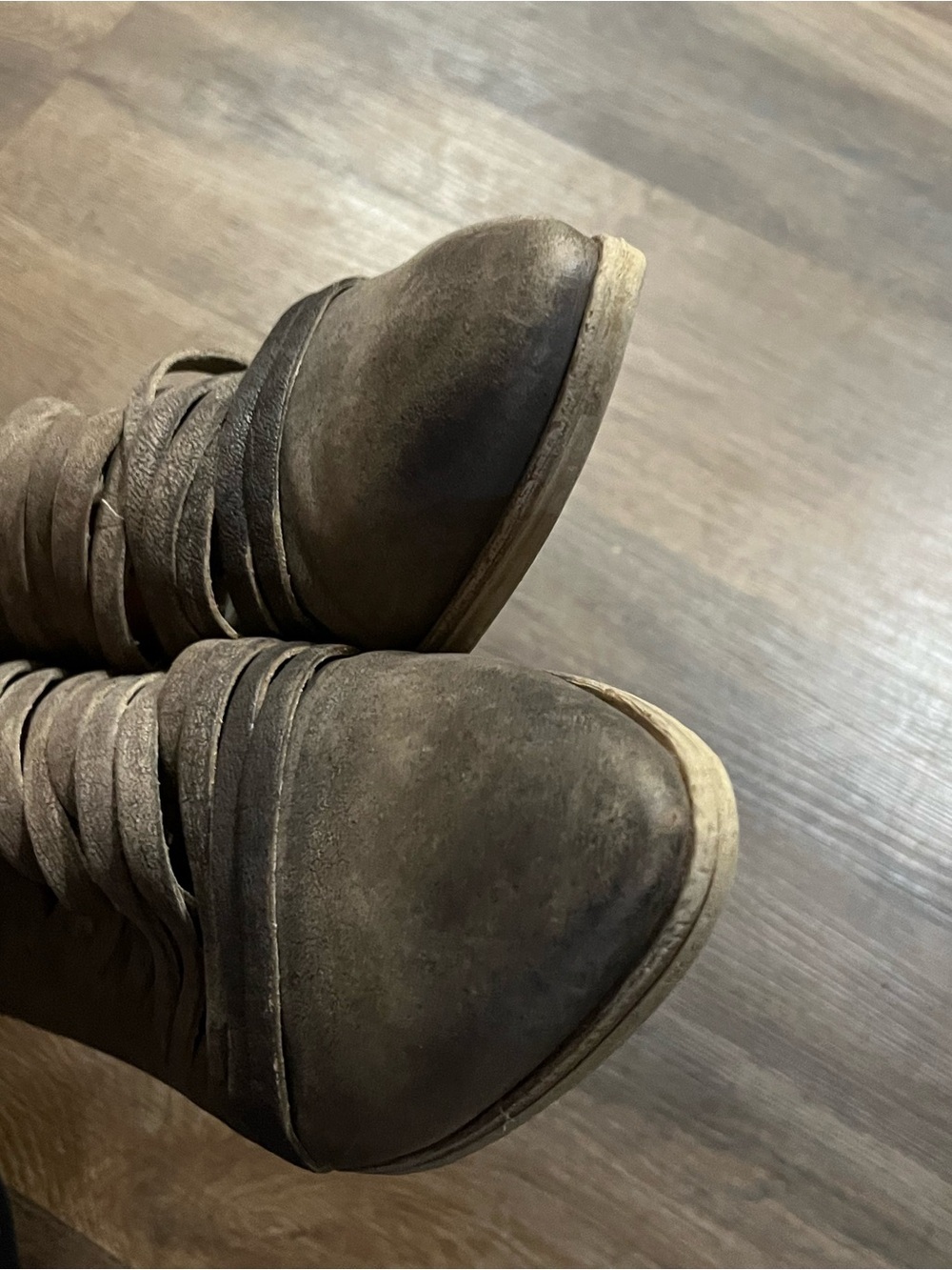 Free People Lost Valley Ankle Boots | Italian Leather | EU 39 | Boho Distressed - Picture 5 of 10